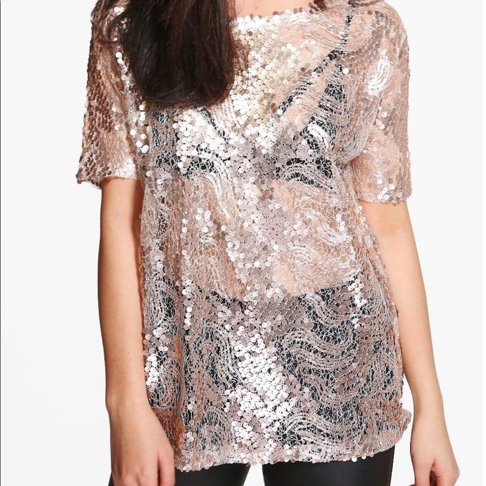 Sequin Tee